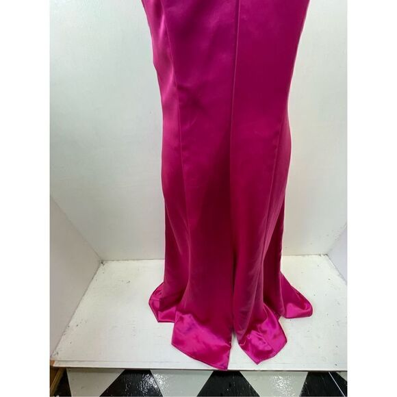 Lovers and Friends NWT Fuschia Saten Gown Size S - Picture 6 of 11